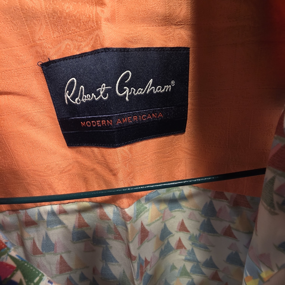 Robert Graham Multicolor Triangle Pattern Shirt - image 2